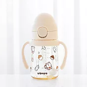 UBMOM防逆流水杯 秋季限定_ 奶油色小松鼠(200ml)