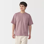 【MUJI 無印良品】男涼感寬版T恤 S 淺粉