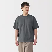 【MUJI 無印良品】男涼感寬版T恤 S 灰白