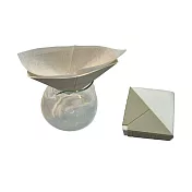 V42複層專利咖啡濾紙(80入*2)+矽膠濾杯*1 奶茶色