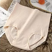 【唯蜜色】無縫高腰收腹塑身提臀三角女用內褲 膚色
