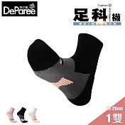 蒂巴蕾 足科 石墨烯消臭氣墊女短襪 M (爬坡) 黑色