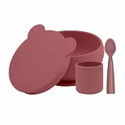 土耳其minikoioi-小美食家碗杯匙3件組- 石榴紅