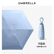 【KISSDIAMOND】防曬小巧便攜晴雨掌心傘(KDU-0414) F 天藍