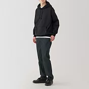 【MUJI 無印良品】男吉貝木棉混丹寧直筒褲 34 黑色