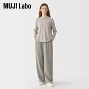 【MUJI 無印良品】MUJI Labo女亞麻混羊毛長褲 58 灰色
