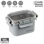 【美國康寧】Snapware Eco Wave 輕食感可微波不鏽鋼保鮮盒- 660ml