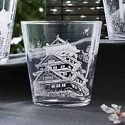 【日本Toyo Sasaki】晶透強化玻璃杯340ml ‧ 城與櫻花