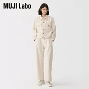 【MUJI 無印良品】MUJI Labo女和紙混粗織斜紋長褲 27 原色
