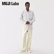 【MUJI 無印良品】MUJI Labo男和紙混粗織斜紋5口袋寬版褲 30 原色
