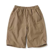 【MUJI 無印良品】兒童速乾五分褲 110 棕色