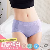 GIAT膠原蛋白抑菌親膚內褲-中腰款 M 淺藍