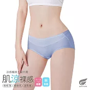 GIAT肌涼裸感彈力內褲-低腰款 M 水藍