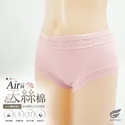 GIAT超細天絲蠶絲透氣蕾絲內褲 M 櫻花粉