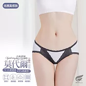 GIAT莫代爾古典蕾絲內褲-低腰高衩款 Free 淺藍