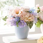 【日本Green House】bonne chance 竹製環保盆栽S ‧ 浪漫紫