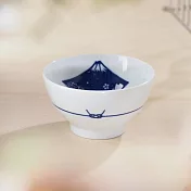 【日本Kakuni】緣起富士山 陶瓷餐碗270ml ‧ 藍