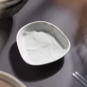 【日本Kakuni】風水招財貓 陶瓷醬油小皿8cm ‧ 綠(才能運)