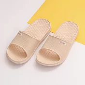 FunPlus 晶亮菱格紋室外拖鞋  粉橘37