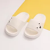 333家居鞋館 馬卡龍QQ舒適拖鞋 白25