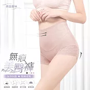 GIAT俏臀無痕輕塑褲(素面蕾絲款) M 煙粉