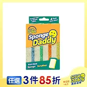 《Scrub Daddy微笑老爹》雙面小妹菜瓜布-彩色4入