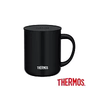 【THERMOS膳魔師】不鏽鋼含蓋真空保溫杯450ml (JDG-452C-SMB) 黑色