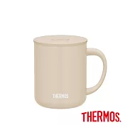 【THERMOS膳魔師】不鏽鋼含蓋真空保溫杯450ml (JDG-452C-BE)? 淺褐色