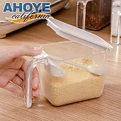 【AHOYE】日式彈蓋防潮調味罐 附量匙 (鹽巴罐 糖罐 調料盒 香料分裝罐)