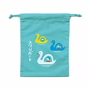 【日本HIGHTIDE】日本復古學生束口袋 中 ‧ 天鵝船