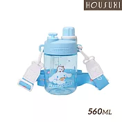 【HOUSUXI舒希】三麗鷗系列-Tritan雙飲口背帶水瓶560ml-A3(2款任選) 大耳狗喜拿