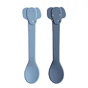 比利時 Trixie 動物造型矽膠湯匙2入組- 逗趣小象