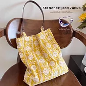 書卷味The Bookish Tote| 黃玫瑰(扁皮繩款)