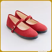 【花見小路】公主日 復古瑪莉珍 手製鞋 JP23  栗紅