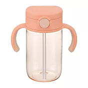 【日本Richell】幻彩吸管水杯 320ml_ 橘