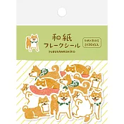【日本Wa-Life】散裝和紙貼紙包20入 ‧ 柴犬