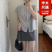 【慢。生活】直條紋小圓領蓋袖襯衫 J12169  FREE 條紋色