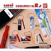【日本正版授權】全套5款 Uni MITSUBISHI 筆模型與包裝吊飾 P2 扭蛋/轉蛋 739699 三菱/自動鉛筆/色鉛筆/鉛筆/文具用品
