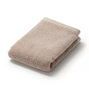 【MUJI 無印良品】棉圈絨雙線織手巾/可吊掛/粉米【成品尺寸】W34×L35 cm