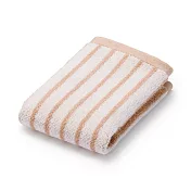 【MUJI 無印良品】棉圈絨雙線織手巾/粉紅條紋【成品尺寸】W34×L35 cm