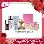 ESTEE LAUDER 雅詩蘭黛 年輕煥采寵愛媽咪旅行組[潔面乳+原生露+特潤+膠原眼霜+膠原霜]附母親節祝福卡片-公司貨