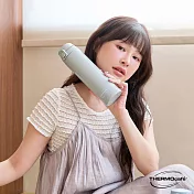 【THERMOcafe 凱菲】不鏽鋼彈蓋真空保溫瓶600ml (JCL-600XT-GY) 晨霧灰