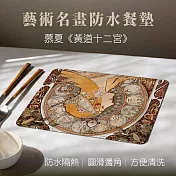 翡冷翠文創藝術餐墊｜慕夏《黃道十二宮》(單入)