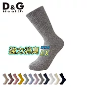 【D&G HEALTH】女運動長襪(D595襪子/除臭襪/穿搭襪)  中灰22-25CM