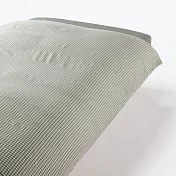 【MUJI 無印良品】再生聚酯速乾被套/S/綠格紋【成品尺寸】W145×L210 cm 附拉鍊