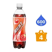 《黑松》沙士清新紅柚風味 600ml (4入/組)