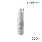 TIGER虎牌 輕量彈蓋不鏽鋼吸管杯500ml(MCS-A501)  鯨魚