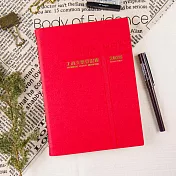 【conifer綠的事務】2026-25K活頁支票登記簿 會計專用 紅