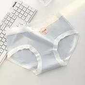 【唯蜜色】7A全褲抑菌云柔棉感無痕彈力女用內褲 L 藍色