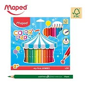 【法國Maped】幼兒大三角色鉛筆24色